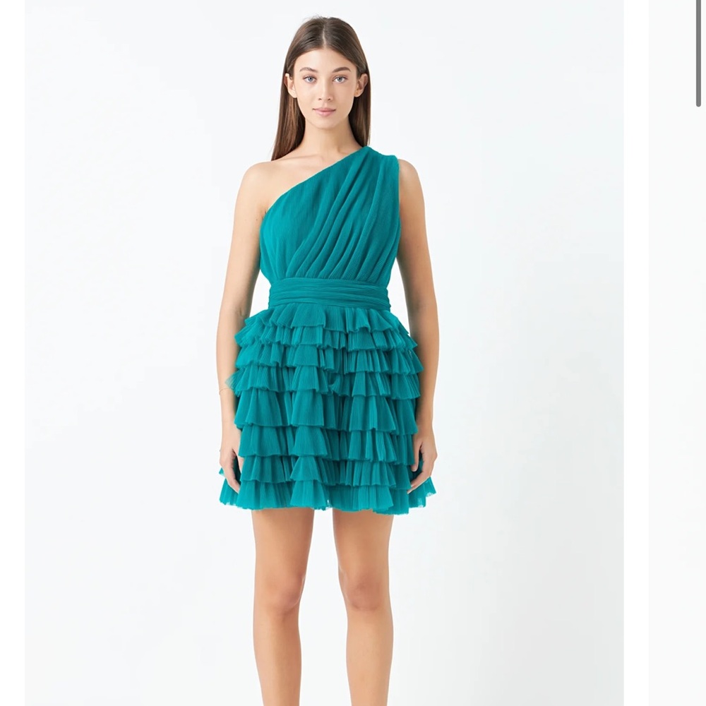 Tiered Tulle Mini Dress